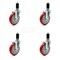 Service Caster Regency Work Table Caster Replacement Set REG-SCC-EX20S514-PPUB-RED-112-4 - alternate 2